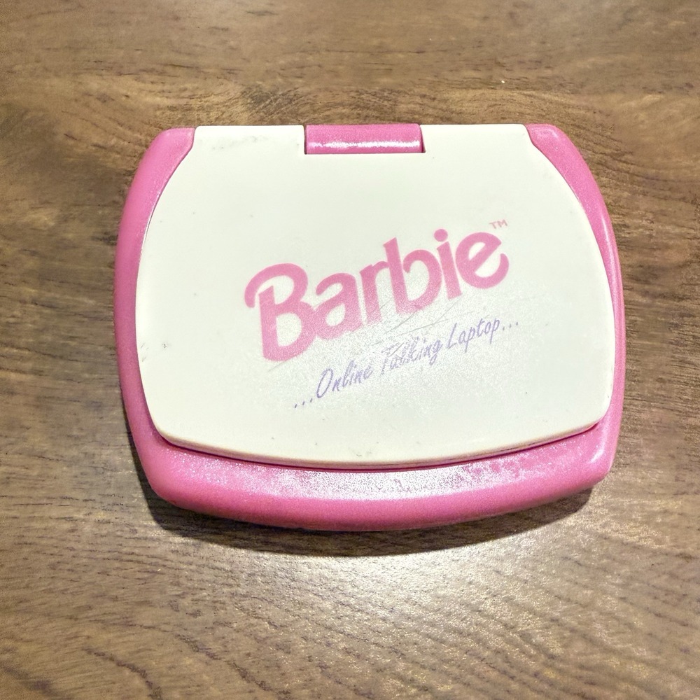 Barbie Online Talking Laptop Computer Toy Vintage 1999 KidDesigns BE-090 Pink